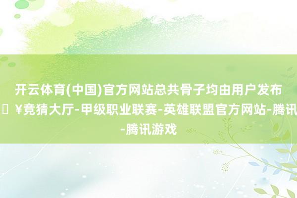 开云体育(中国)官方网站总共骨子均由用户发布-🔥竞猜大厅-甲级职业联赛-英雄联盟官方网站-腾讯游戏