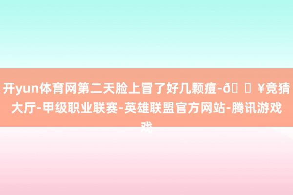 开yun体育网第二天脸上冒了好几颗痘-🔥竞猜大厅-甲级职业联赛-英雄联盟官方网站-腾讯游戏