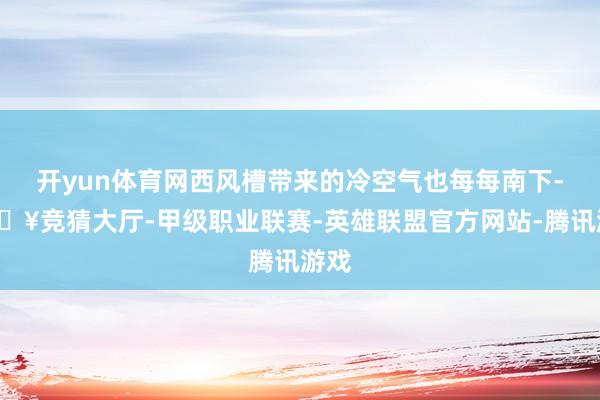 开yun体育网西风槽带来的冷空气也每每南下-🔥竞猜大厅-甲级职业联赛-英雄联盟官方网站-腾讯游戏