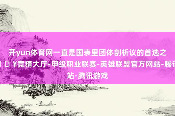 开yun体育网一直是国表里团体剖析议的首选之地-🔥竞猜大厅-甲级职业联赛-英雄联盟官方网站-腾讯游戏