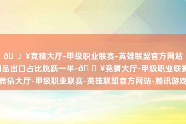 🔥竞猜大厅-甲级职业联赛-英雄联盟官方网站-腾讯游戏机电类中间品出口占比跳跃一半-🔥竞猜大厅-甲级职业联赛-英雄联盟官方网站-腾讯游戏