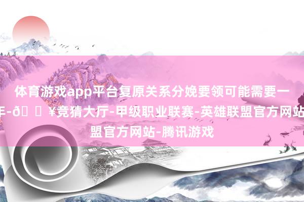 体育游戏app平台复原关系分娩要领可能需要一年半至两年-🔥竞猜大厅-甲级职业联赛-英雄联盟官方网站-腾讯游戏