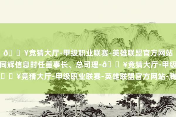 🔥竞猜大厅-甲级职业联赛-英雄联盟官方网站-腾讯游戏戴福昊当作同辉信息时任董事长、总司理-🔥竞猜大厅-甲级职业联赛-英雄联盟官方网站-腾讯游戏