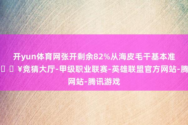 开yun体育网张开剩余82%从海皮毛干基本准则看-🔥竞猜大厅-甲级职业联赛-英雄联盟官方网站-腾讯游戏